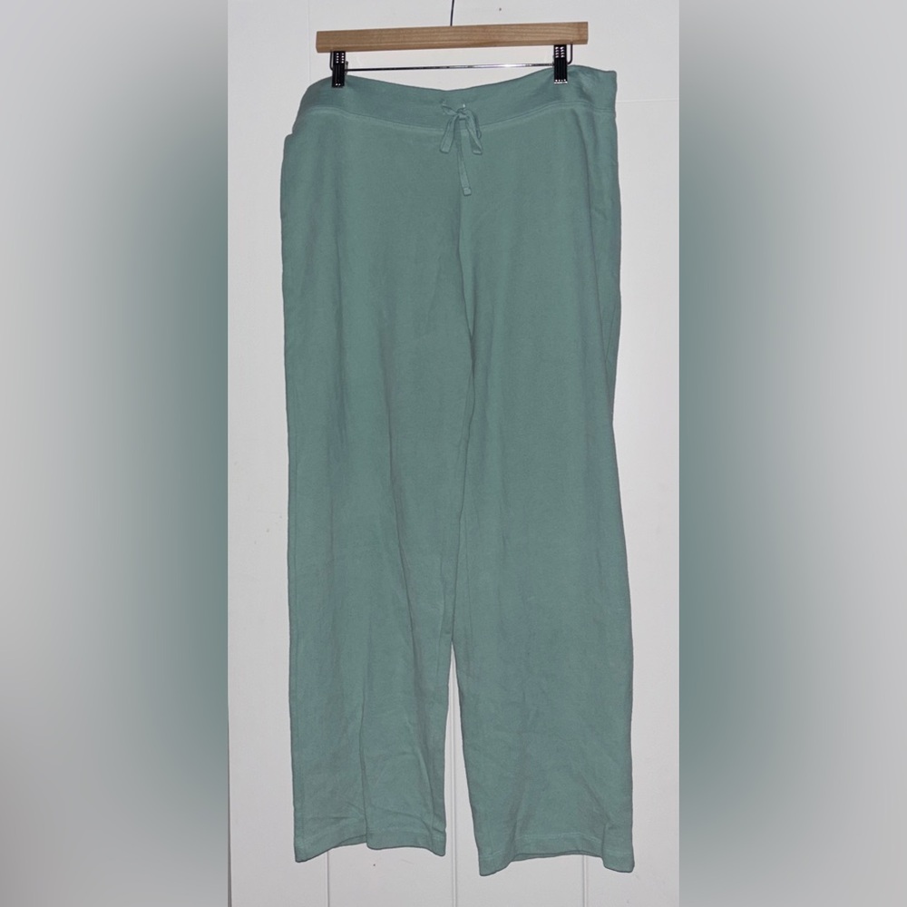 Eileen Fisher Cotton Knit Straight Leg Sweatpant Women L Casual Closet Basic